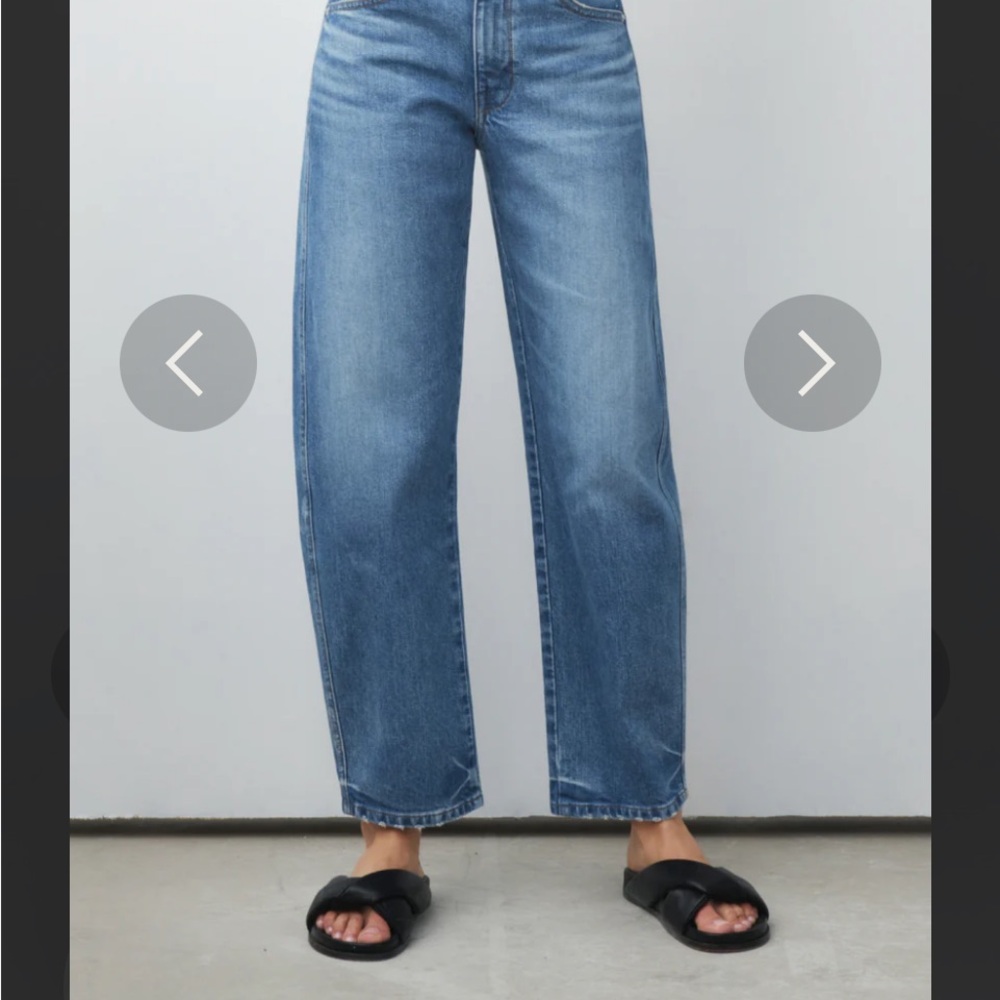 AYR Blue Ankle Cropped Jeans Relaxed Fit